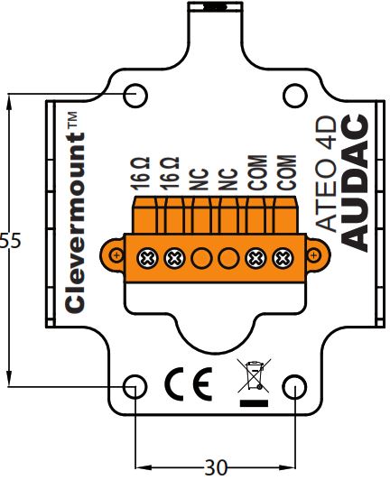 Монтажное крепление Clevermount для акустической системы AUDAC ATEO4D