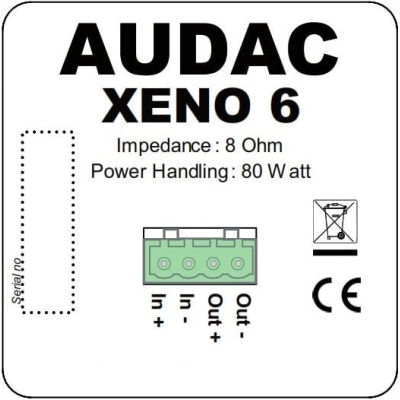 Настенная двухполосная акустическая система XENO6