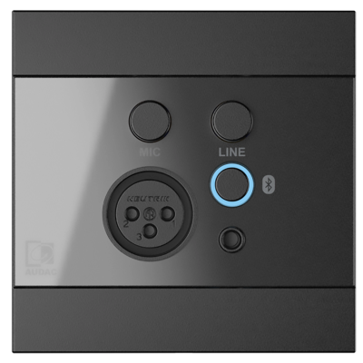 WP225/B Микшер-панель с Bluetooth для аудио-устройств AUDAC