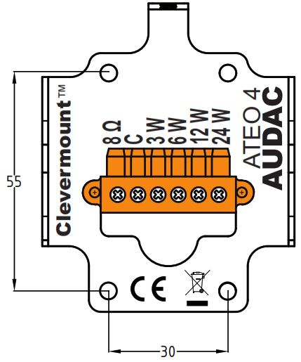 Монтажное крепление Clevermount для акустической системы AUDAC ATEO4MK2