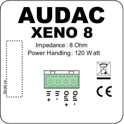 Настенная двухполосная акустическая система XENO8