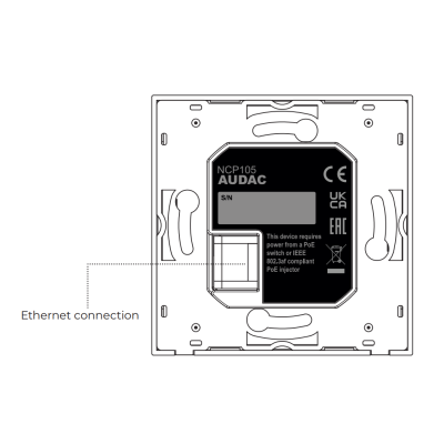 Настенная панель управления для AV-оборудования NCP105/W